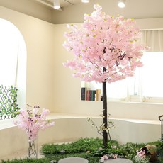 조아트 조화나무 구름벚꽃 인조목 받침형 240cm, 브라운(받침), 핑크(인조목), 1개 홈인테리어/홈데코/디퓨저 반품 최저가 177,450원
