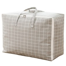 하늬통상 패브릭 이불정리함, 그레이체크, 1개 undefined/undefined 반품 최저가 3,690원