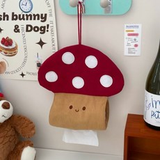 소울리치 귀여운 휴지걸이 ONE SIZE, 레드 버섯, 1개 생활용품/수납/정리 반품 최저가 5,630원