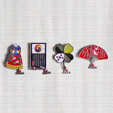 팔복상회 전통주물 냉장고 자석 4종 세트, 혼합색상 완구/취미/수집품 반품 최저가 4,490원