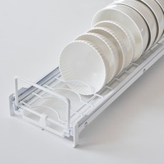 코드리빙 그릇 접시 슬라이딩 정리대 보울형, 화이트, 1개 주방용품/주방정리소품 반품 최저가 21,010원