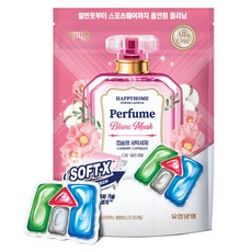 해피홈 파워캡슐 올인원 세제 소프트엑스 블랑머스크, 30개입, 1개 생활용품/세탁세제 반품 최저가 9,960원
