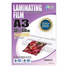 동기오피스 라미네이팅 코팅필름, A3, 100매 문구/오피스/사무용품 전문관 반품 최저가 19,500원