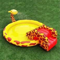 기린 풀장 미끄럼틀포함 기린풀장 유아 풀장 어린이 풀장 실내 풀장, 1개 완구/취미/역할놀이 반품 최저가 30,300원
