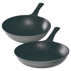 키친아트 티타늄 프라이팬 세트 2개, 그레이, 프라이팬 20cm + 궁중팬 24cm, 1세트 주방용품/냄비/프라이팬 반품 최저가 19,750원