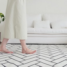 시어서커 냉감 여름 러그 정사각 홈인테리어/카페트/쿠션 반품 최저가 18,010원