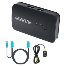 와이텍 2포트 HDMI KVM 스위치 선택기 USB 3포트 전용케이블 + 유선리모컨 세트, 1세트, YT-KVM21HDA 가전디지털/PC주변기기 반품 최저가 37,350원