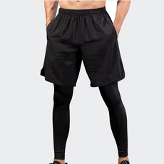 구디프 남성용 스포츠 헬스 러닝 레깅스 일체형 반바지 스포츠/레저/등산/아웃도어 반품 최저가 10,130원