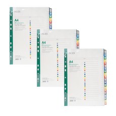PP20 분류 인덱스 파일속지 A4 HCD2021, 혼합색상품, 3개 문구/오피스/사무용품 전문관 반품 최저가 9,370원