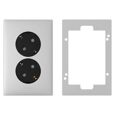 르그랑 아펠라 실버 Simple 2구 매입콘센트 45도 핀타입 + 보조대 세트, 1세트 생활용품/생활전기용품 반품 최저가 8,180원