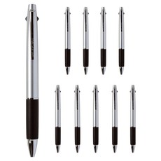 유니 제트스트림 고급 3색 볼펜 0.7mm, 실버, 10개 문구/오피스/필기류 반품 최저가 37,570원