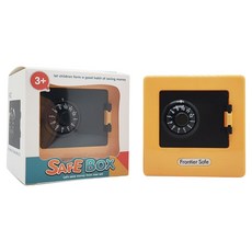 코레시스 비상금 미니 금고 9 x 9 x 8 cm, 옐로우, 1개 문구/오피스/보드/칠판/광고 반품 최저가 4,520원