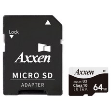 액센 초고속 U3 ULTRA 홈캠 블랙박스 메모리 Micro SD카드 + 어댑터 세트 MSD53, 1세트, 64GB 가전디지털/휴대폰 액세서리 반품 최저가 11,480원