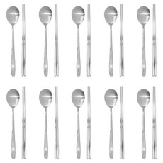 한일스텐레스 아델리오 수저세트 304J1, 숟가락 10p + 젓가락 10p, 스텐, 1세트 주방용품/숟가락/티스푼 반품 최저가 34,790원