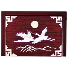 팔복상회 나전 타원 자동 명함케이스, 갈색 문구/오피스/사무용품 전문관 반품 최저가 4,050원