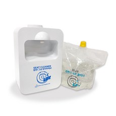 모닝듀 좌변기 시트 클리너 디스펜서 화이트 + 세정액 리필 800ml 세트, 1세트 생활용품/청소세제 반품 최저가 16,580원