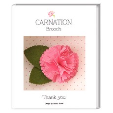 투영디자인 블루밍 카네이션 브로치, 핑크, 1개 문구/오피스/카드/엽서/봉투 반품 최저가 1,870원