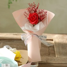 센트바스켓 시들지않는 생화 프리저브드 미스티블루 비누꽃 한송이 꽃다발, 레드 홈인테리어/원예/가드닝 반품 최저가 4,540원