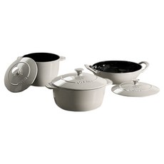 프렘 무쇠냄비 세트 3개, 라이트그레이, 아이언팟 20cm + 미니웍 22cm + 라이스팟 18cm, 1세트 주방용품/냄비/프라이팬 반품 최저가 83,930원