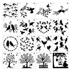 세컨드베스트 자연 페인팅 스텐실 도안 새, 16개 홈인테리어/공구/철물/DIY 반품 최저가 14,070원