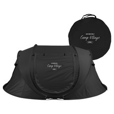 캠프빌리지 원터치 열차단 돔텐트, 블랙, 2~4인용 스포츠/레저/캠핑전문관 반품 최저가 47,840원