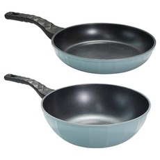 셰프라인 이탈리안 IH 프라이팬 세트 2개, 스카이블루, 1세트, 프라이팬 24cm + 궁중팬 26cm 주방용품/냄비/프라이팬 반품 최저가 24,140원