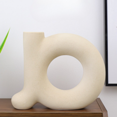 썬앤드림 세라믹 꽃병 화병 오브제, 베이지 홈인테리어/홈데코/디퓨저 반품 최저가 24,100원