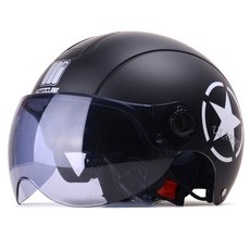 MOTOCUBE 하프 바이크 헬멧, 무광블랙 자동차용품/오토바이용품 반품 최저가 35,720원