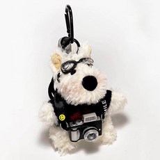 순잠 오리지널 귀여운 카메라 웨스티 강아지 키링, 블랙, 1개, 12cm 완구/취미/인형 반품 최저가 11,530원