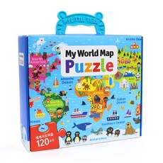 세계지도 퍼즐박스, 120피스, 혼합색상, 1개 완구/취미/퍼즐/큐브/피젯토이 반품 최저가 7,700원