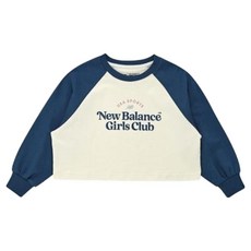 뉴발란스 아동용 NBgC 라글란 크롭 스웻셔츠 출산/유아동/유아동패션 반품 최저가 25,200원