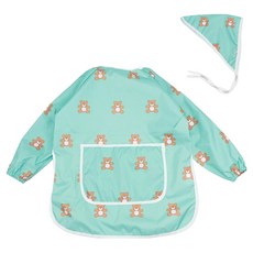 베베슈에뜨 아동용 패턴 긴팔 미술가운 + 두건 세트, 민초베어 문구/오피스/미술/화방용품 반품 최저가 19,330원