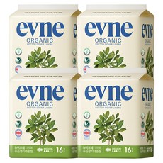 이브네 유순 생리대 날개형, 중형, 16개입, 4개 생활용품/일반생리대 반품 최저가 14,020원