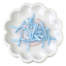 루이노리브 포장 카드 꾸미기용 컬러 미니 장식 리본, 블루, 100개 문구/오피스/데코/포장용품 반품 최저가 5,200원