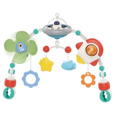킨더고 유아용 갤럭시 뮤직라이트 유모차 카시트 모빌 장난감, 혼합색상, 1개 완구/취미/신생아/영아완구 반품 최저가 26,680원
