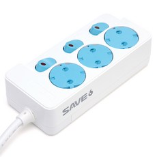 세이브에스 자동소화 안전캡 개별절전형 멀티탭 3구, 화이트, 1개, 5m 홈인테리어/생활전기용품 반품 최저가 36,970원