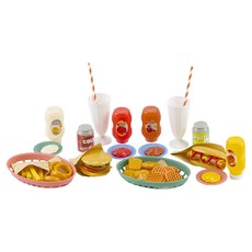 너처네이처 플레이 패스트푸드 소꿉놀이 세트, 혼합색상, 1세트 완구/취미/역할놀이 반품 최저가 35,600원