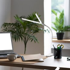 공간 맞춤형 트윈 집게형 LED 스탠드, 화이트 가전디지털/생활가전 반품 최저가 31,850원