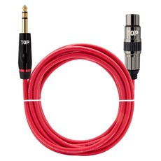 에이치디탑 5.5 스테레오 TO XLR 암 마이크 케이블 5m, 레드, 1개, HT-TP1852 가전디지털/음향기기 반품 최저가 20,400원