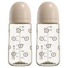 유비맘 시그니처 노꼭지 젖병 트윈팩, 초코몽이(초코), 2개, 280ml 출산/유아동/수유용품 반품 최저가 21,900원