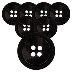 동대문단추왕 고급 리얼소뿔 단추 20mm PH-14, 블랙, 7개 홈인테리어/수예/수선 반품 최저가 4,510원