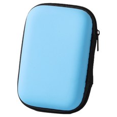 루네온 깔끔한 외장하드 파우치 하늘색 11.5 x 7.5 x 4 cm, 1개 가전디지털/저장장치 반품 최저가 3,800원