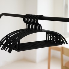 올유리빙 어깨 뿔 방지 논슬립 옷걸이, 블랙, 50개 홈인테리어/드레스룸 반품 최저가 9,900원