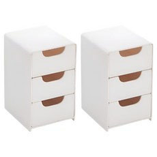 마미루 데스크 책상 심플 미니 수납함 2p, 화이트, 3단 문구/오피스/사무용품 전문관 반품 최저가 5,120원