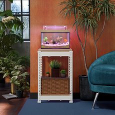 스피드랙 축양장 국내생산 철제 어항 받침대 사육장 선반, 화이트, 2단 홈인테리어/수납/정리 반품 최저가 39,750원