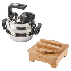 소댕 압력솥 2~3인용 + 대나무 받침대 세트, 혼합색상, 1세트, 2.2L 주방용품/냄비/프라이팬 반품 최저가 116,100원
