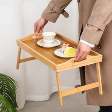 편리홈 다용도 접이식 손잡이 베드 테이블 트레이, 원목 홈인테리어/침실가구 반품 최저가 14,810원