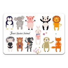 꼬메모이 쥬에 아쥬떼 동물 퍼즐, 1개, 22피스 완구/취미/학습완구/교구 반품 최저가 4,300원