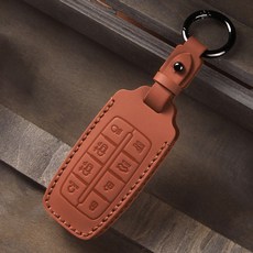 앤티스 제네시스 호환 퍼스트 키케이스 8버튼 GV70 GV80 G70 G80, 브라운 자동차용품/인테리어 반품 최저가 15,640원