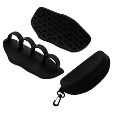 앤티스 NEW 4홀 굳은살 방지 실리콘 헬스그립 양손착용 + 파우치 세트, 블랙(그립), 블랙(파우치), 1세트 스포츠/레저/스포츠잡화 반품 최저가 6,930원